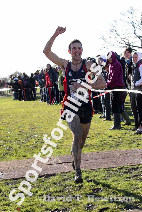 Steven Connor (Southampton University) wins the BUCS Cross Country Championships, Bodington Hall Playing Fields, University of Leeds.